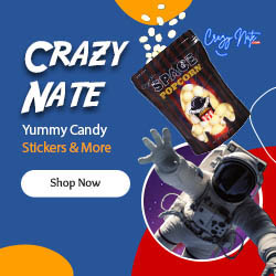Crazy Nate Space Popcorn candy from Zandies.com