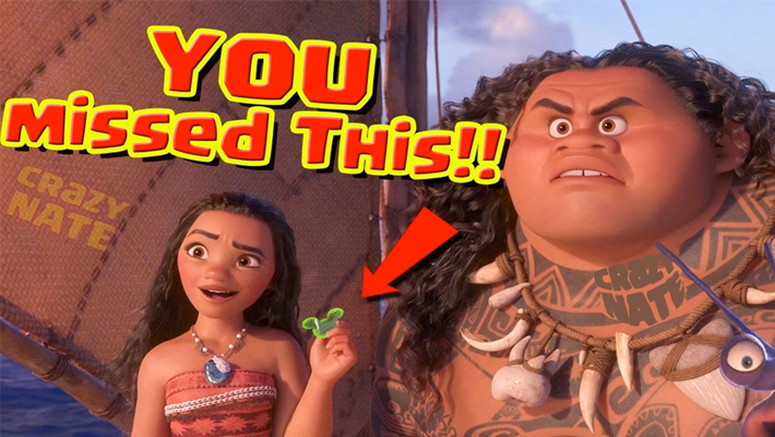 Hidden Easter Eggs in the movie Moana