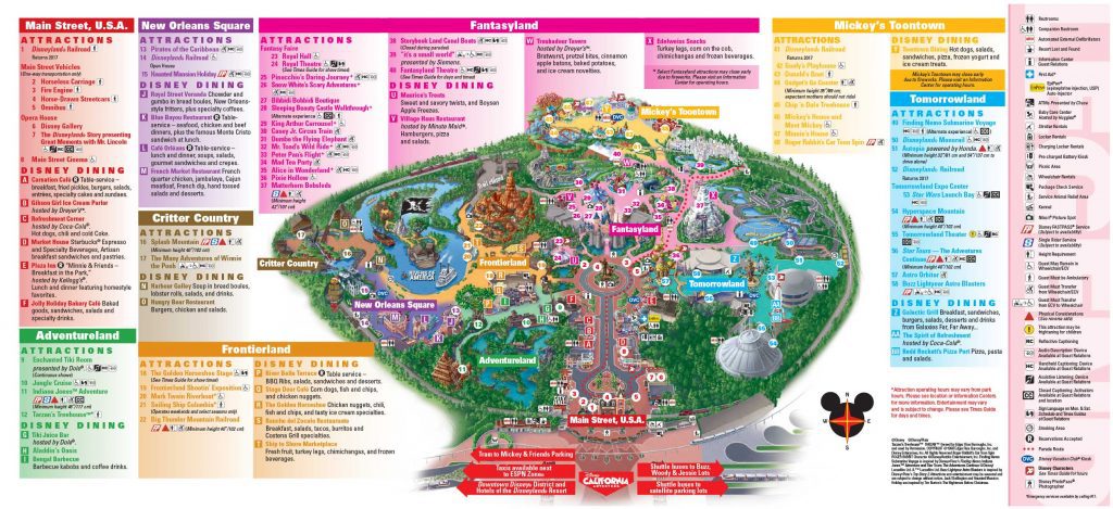 Disneyland Park Map in Detail