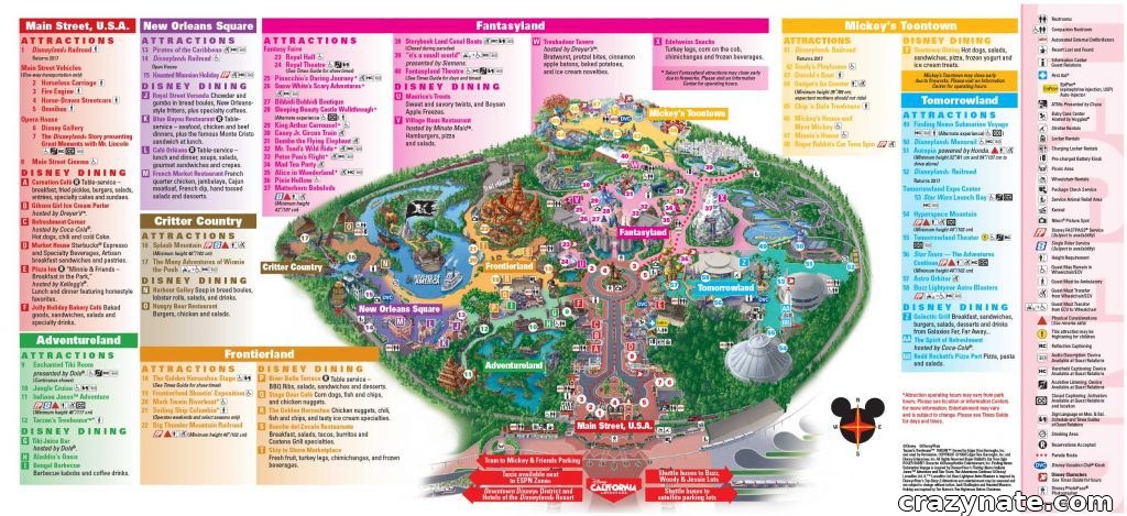 Disneyland Park Map in Detail